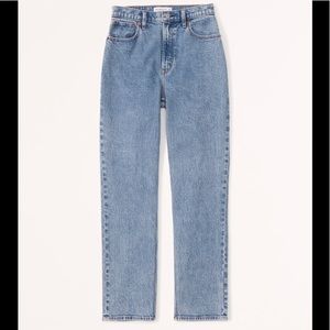 Abercrombie & Fitch Curve Love 90s Straight Ultra High Rise